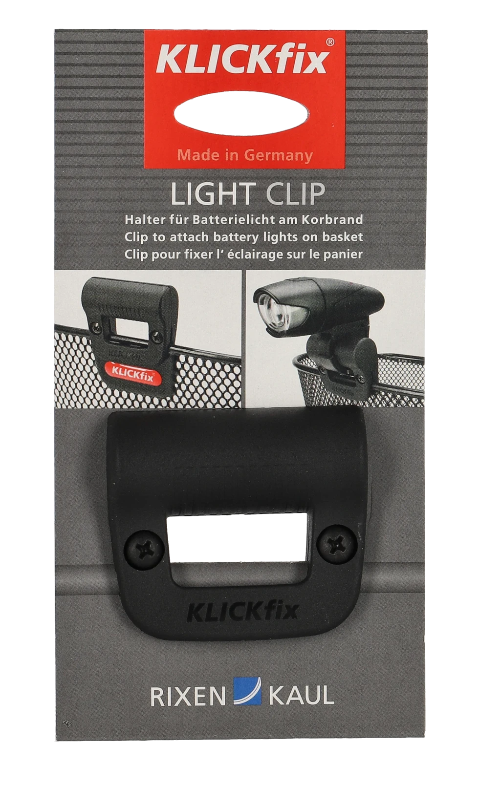 Klickfix light store clip for baskets